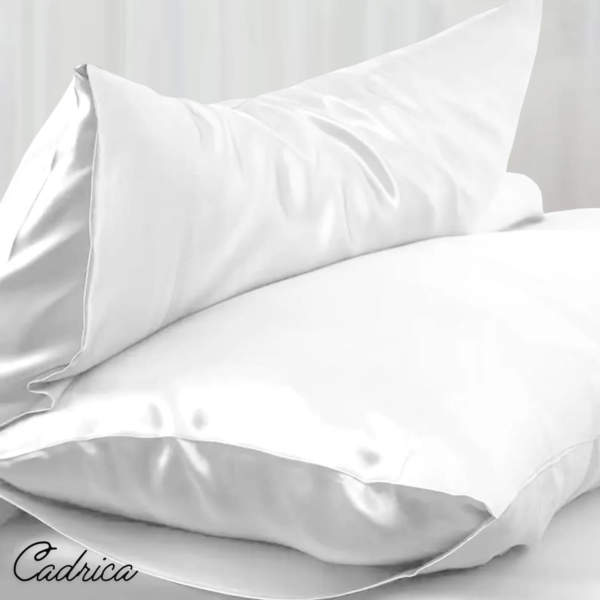 6-Piece Duvet Cover Set – Plain White - King Size - Image 2