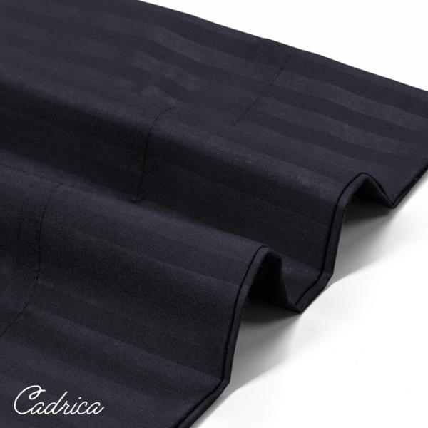 Striped Pillowcases Pair - Black - Image 3